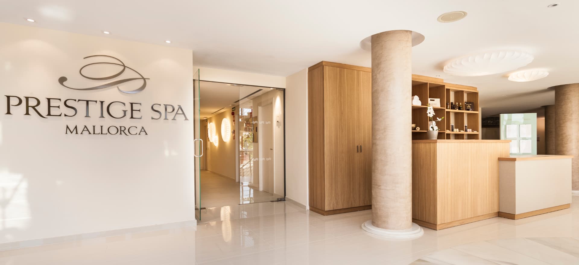 Recepción del Prestige Spa, Insotel Cala Mandía Resort & Spa